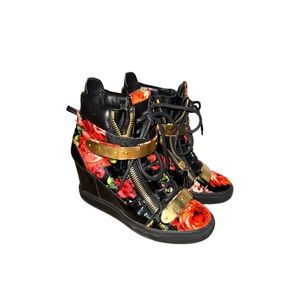 Giuseppe Zanotti Floral Heeled Sneakers